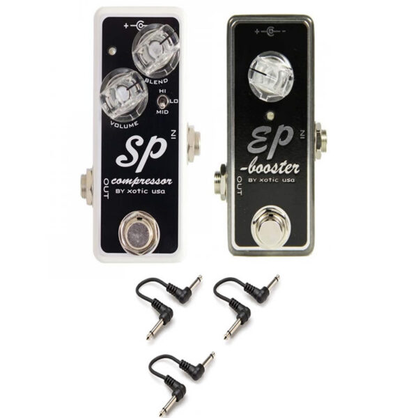 Xotic EP Booster & SP Compressor Bundle + 3 Cables