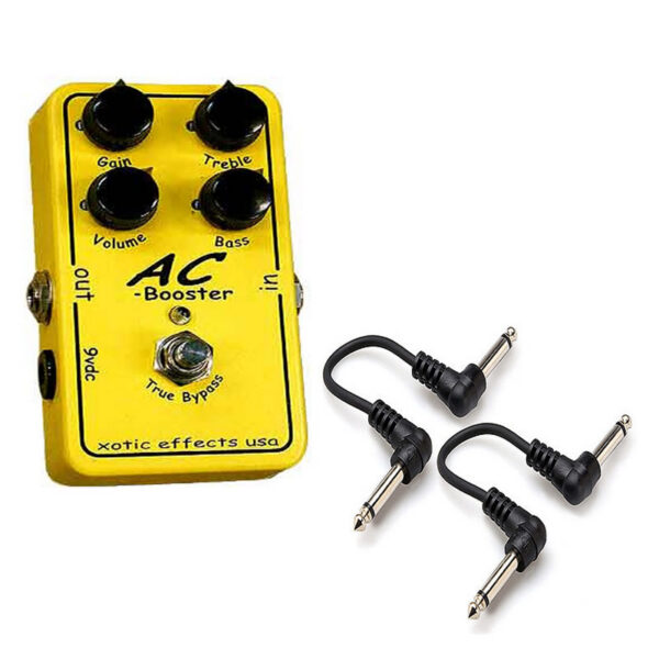 Xotic AC Booster Gain/Distortion Pedal + 2 Cables
