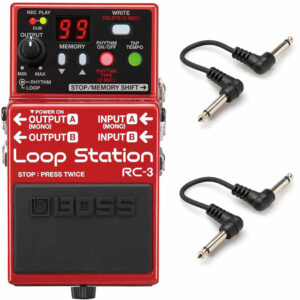 BOSS RC-3 Looper Station + Two 6" Patch Cables