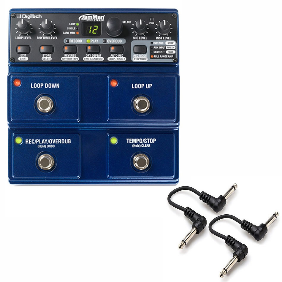 DigiTech JamMan Stereo Looper Pedal + 2 Patch Cables