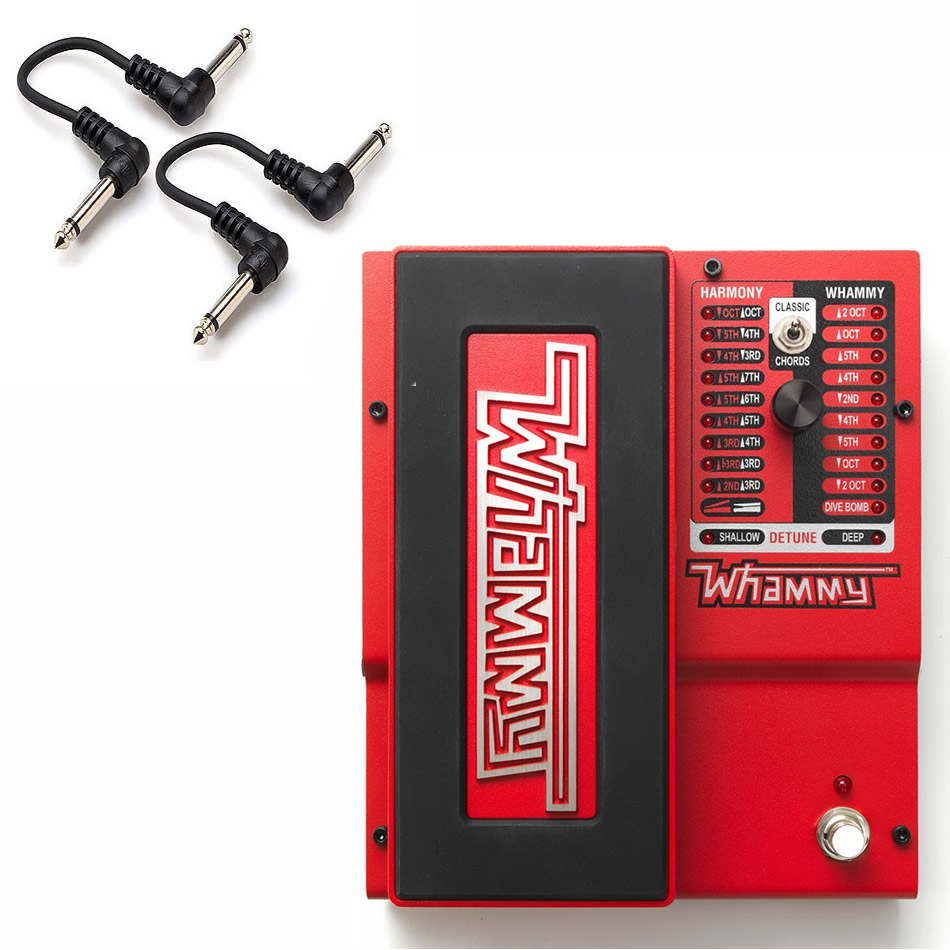 DigiTech Whammy Pitch-Shifter Pedal + 2 Patch Cables