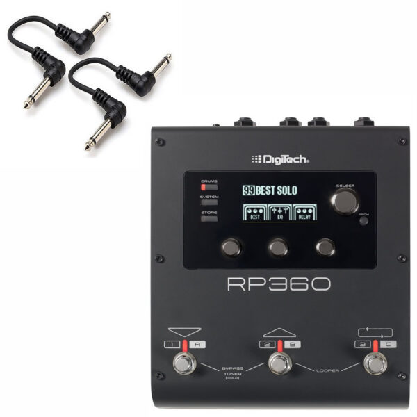 DigiTech RP360 Multi-Effects Pedal + 2 Free Patch Cables