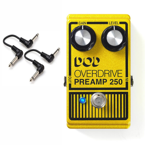 DOD Overdrive Preamp 250 (2013) w/ 2 Patch Cables