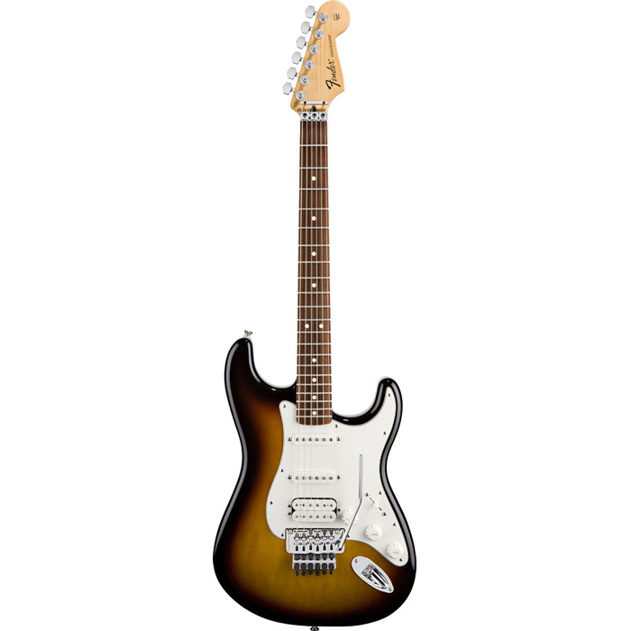 Fender Standard Strat HSS Floyd Rose, Brown Sunburst + Suhr Riot - Image 2