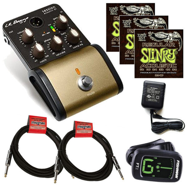 LR Baggs Session DI Acoustic Bundle w/ PSU, Cables & Tuner