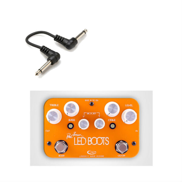 Rockett Led Boots Phil Brown Overdrive Pedal + Cables