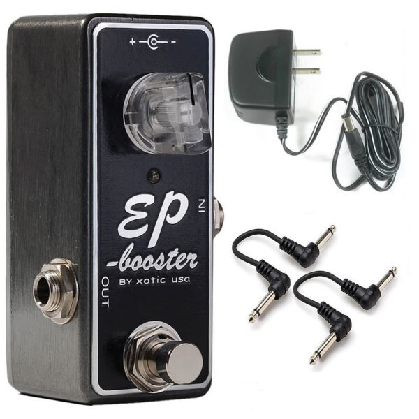 Xotic EP Booster Pedal + Power Adapter & Patch Cables