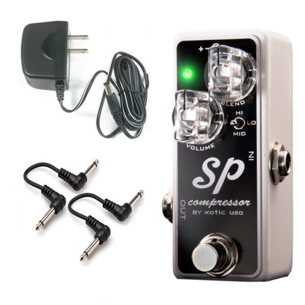Xotic SP Compressor Pedal + Power Supply & Patch Cables