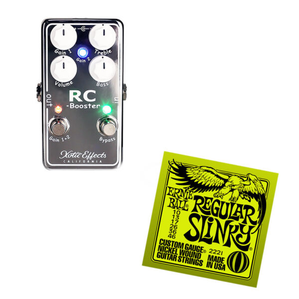 Xotic RC Booster Pedal + Ernie Ball Strings Bundle