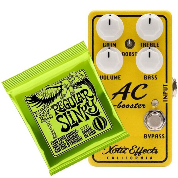 Xotic AC Booster V2 Overdrive Pedal + Free Strings