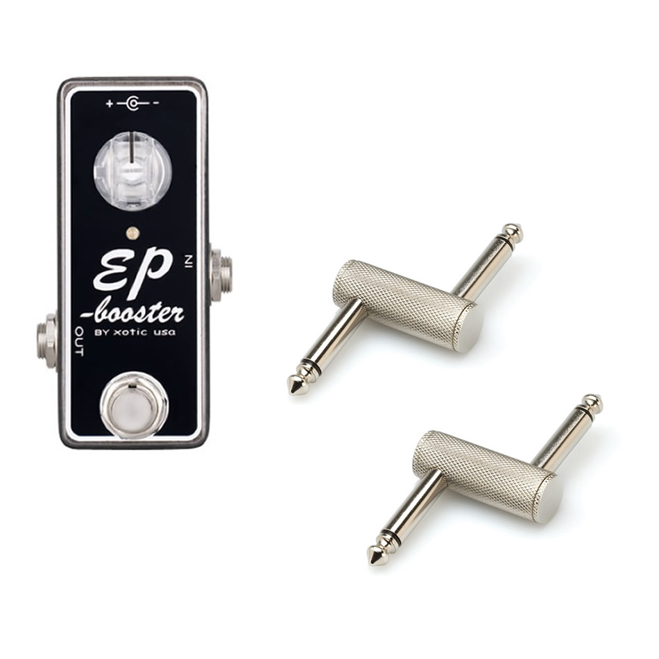 Xotic EP Booster Boost Pedal + 2 Patch Cables