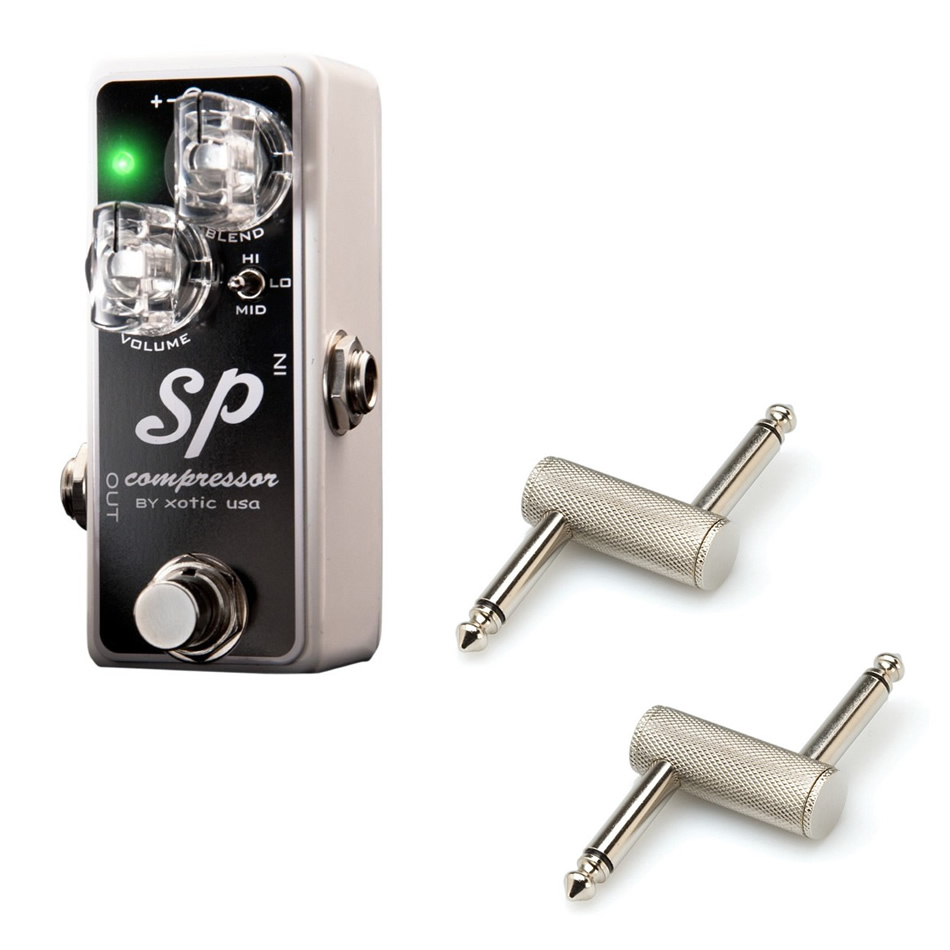 Xotic SP Compressor Nano Pedal + 2x 6" Patch Cables - Image 2