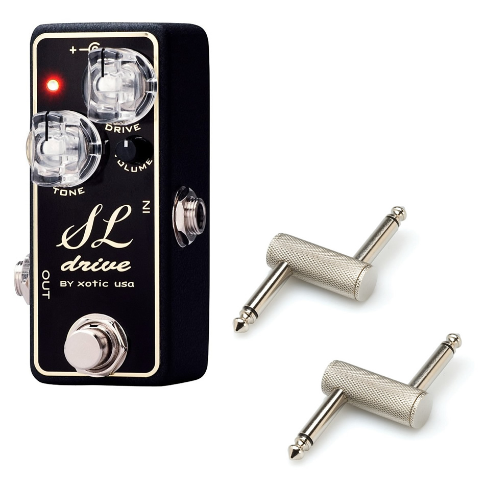 Xotic SL Drive Distortion Pedal + 2x 6" Patch Cables