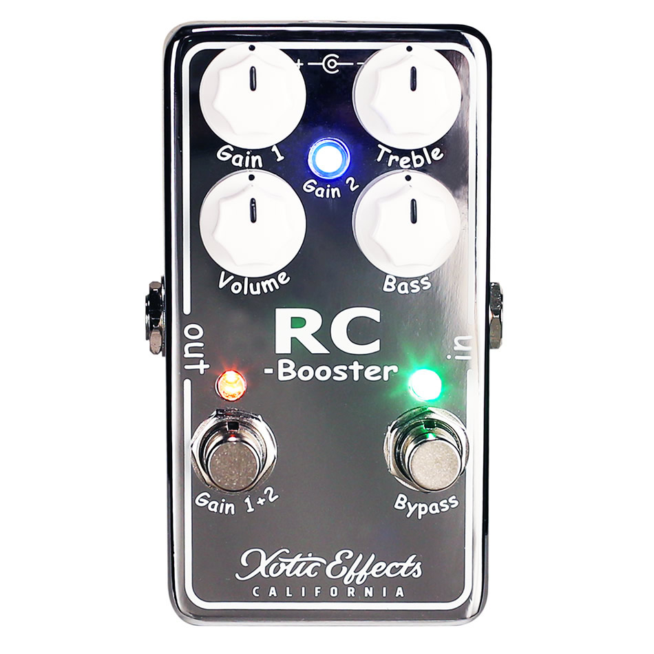 Xotic RC Booster V2 Boost Pedal + 2 Patch Cables - Image 2